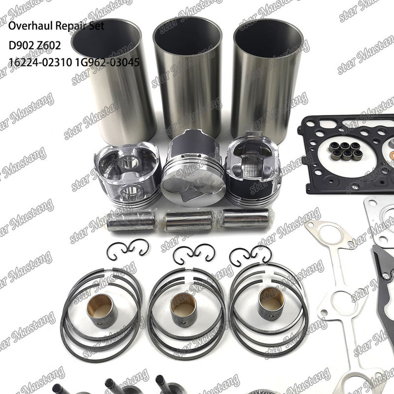 Z602 D902 ওভারহোল মেরামত কিট সিলিন্ডার লাইনার পিস্টন কিট গ্যাসকেট কিট 16224-02310 1J094-21770 1G962-03045 Doosan জন্য