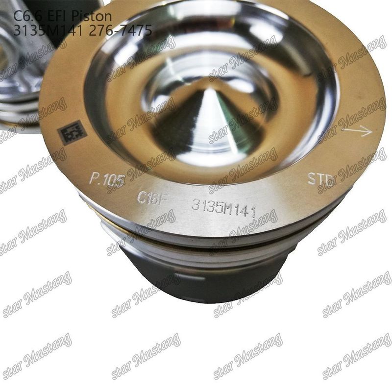 পিস্টন C6.6 EFI 3135M141 276-7475 Perkins Caterpillar Excavators And Engineering Equipment এর জন্য