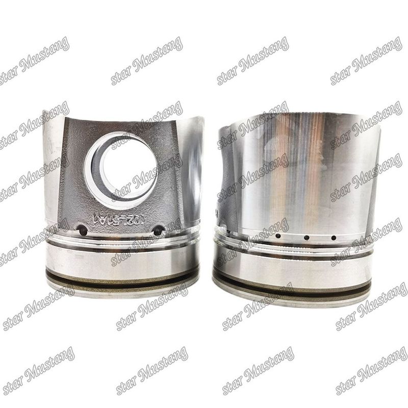 পিস্টন 4BT 4D102 6BT 6BT5.9 6D102 50mm জ্বলন চেম্বার 6738-31-2110 6738-31-2111 3957795 3807795 কামিন্স কমাতুর জন্য