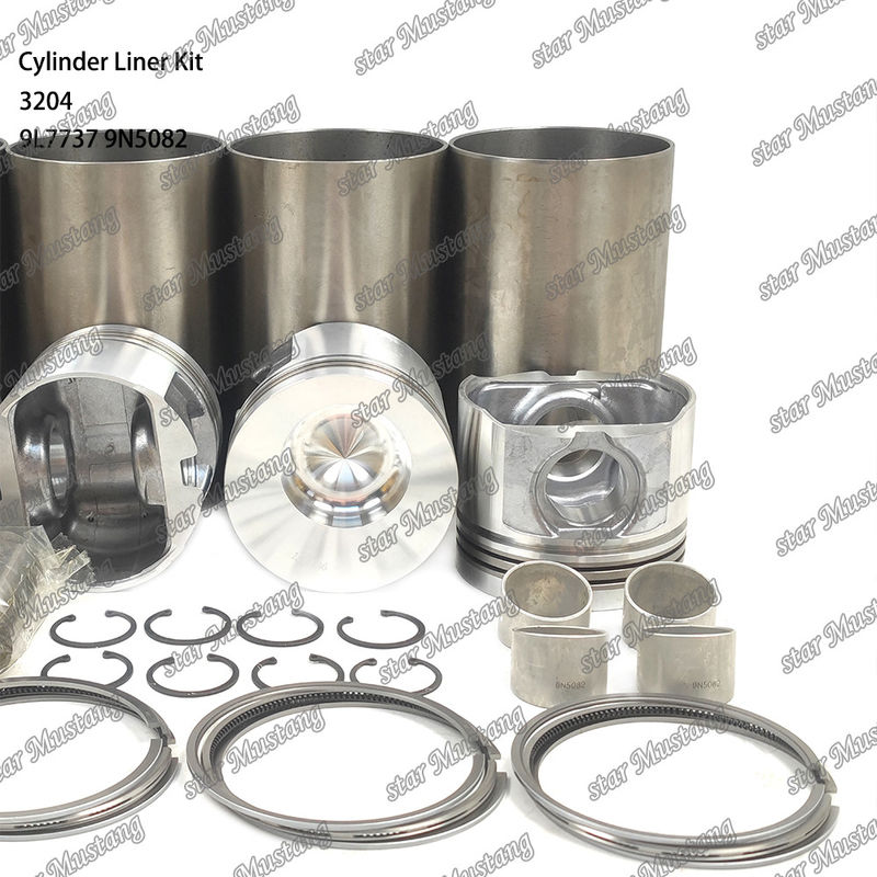 Caterpillar ইঞ্জিন 3204 এর জন্য সিলিন্ডার লিনার কিট 9L7737 1W1661 9N5082 মেকানিক্যাল ডিজেল ইঞ্জিন মেরামত যন্ত্রাংশ