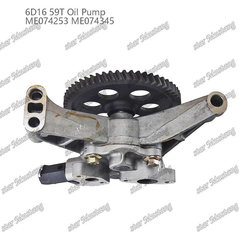 মেশিন তেল পাম্প 6D16 59 দাঁত ME074253 ME074345 Mitsubishi ইঞ্জিন খুচরা যন্ত্রাংশ জন্য