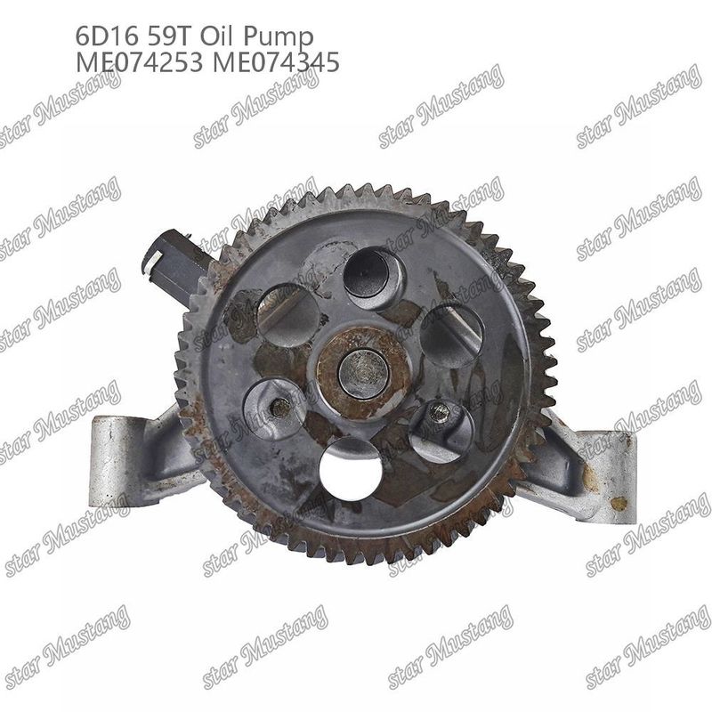 মেশিন তেল পাম্প 6D16 59 দাঁত ME074253 ME074345 Mitsubishi ইঞ্জিন খুচরা যন্ত্রাংশ জন্য