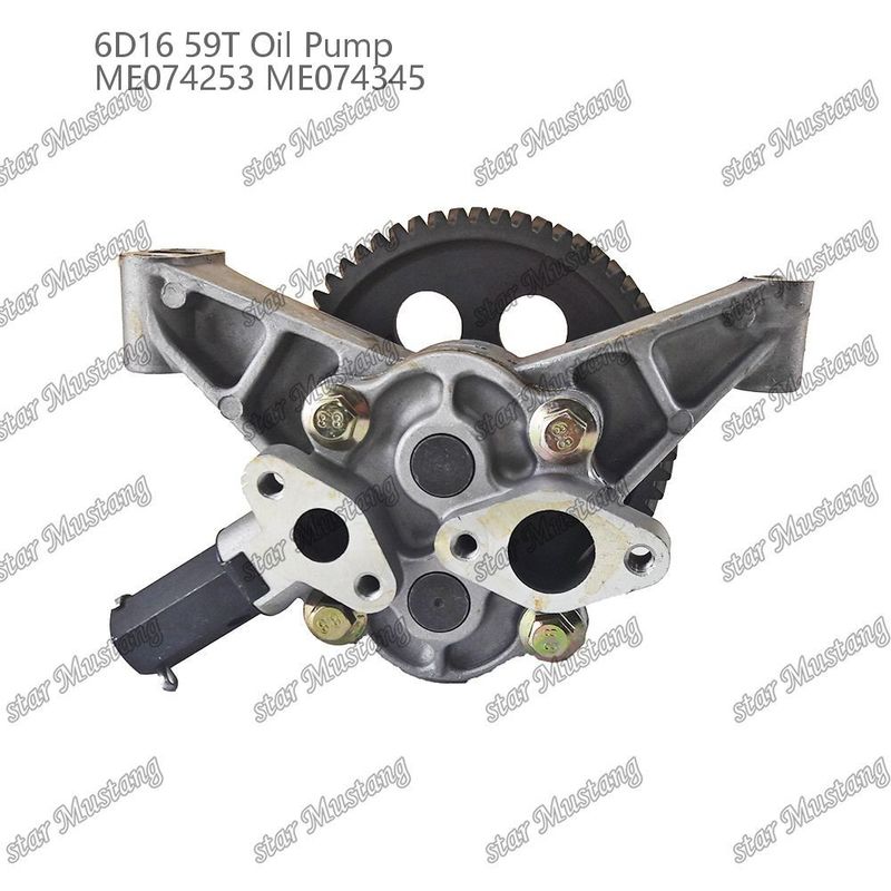 মেশিন তেল পাম্প 6D16 59 দাঁত ME074253 ME074345 Mitsubishi ইঞ্জিন খুচরা যন্ত্রাংশ জন্য