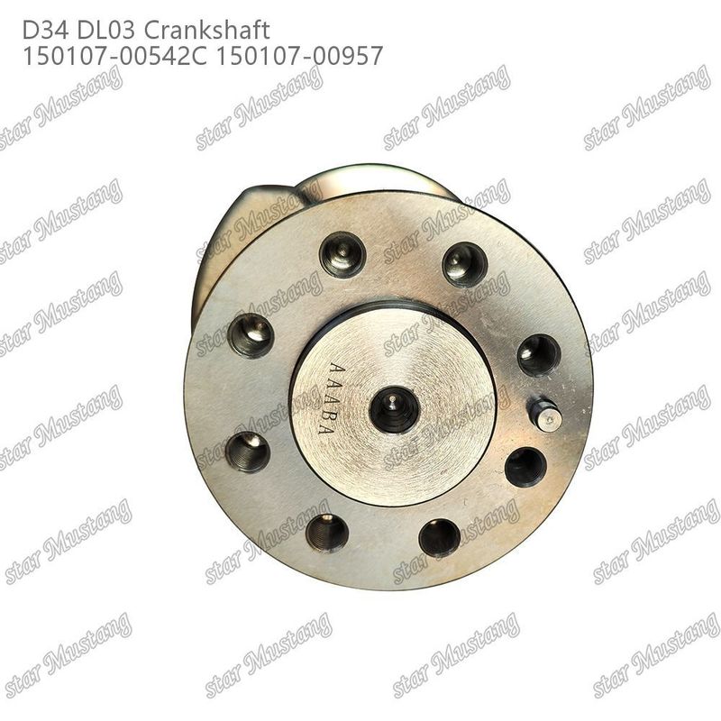 D34 DL03 ইঞ্জিন ক্র্যাঙ্কশ্যাফ্ট 150107-00542C 150107-00957 DOOSAN DAEWOO ইঞ্জিনের খুচরা যন্ত্রাংশের জন্য