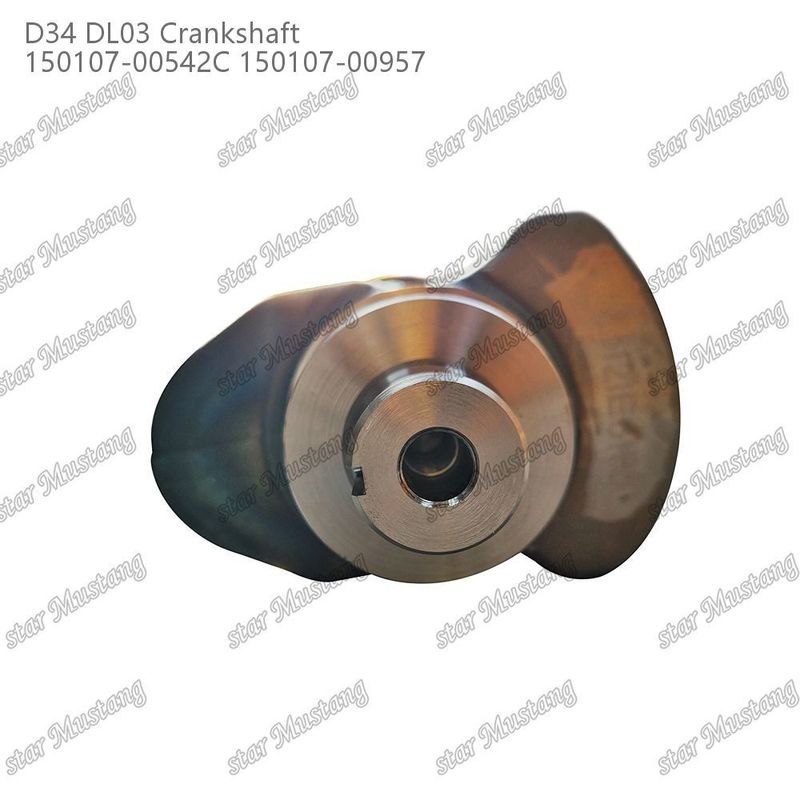 D34 DL03 ইঞ্জিন ক্র্যাঙ্কশ্যাফ্ট 150107-00542C 150107-00957 DOOSAN DAEWOO ইঞ্জিনের খুচরা যন্ত্রাংশের জন্য