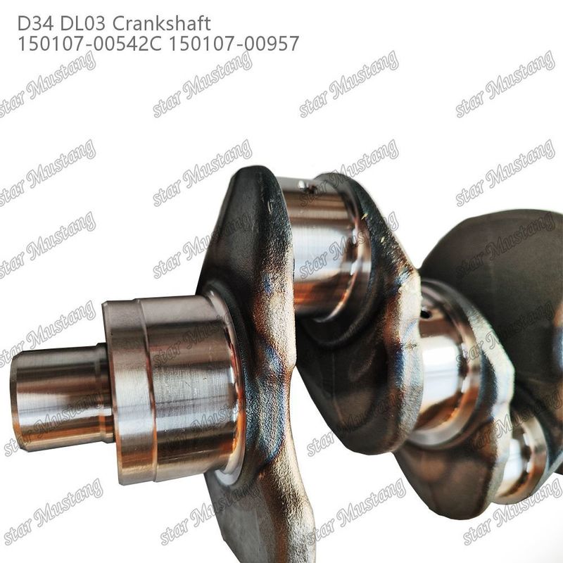 D34 DL03 ইঞ্জিন ক্র্যাঙ্কশ্যাফ্ট 150107-00542C 150107-00957 DOOSAN DAEWOO ইঞ্জিনের খুচরা যন্ত্রাংশের জন্য