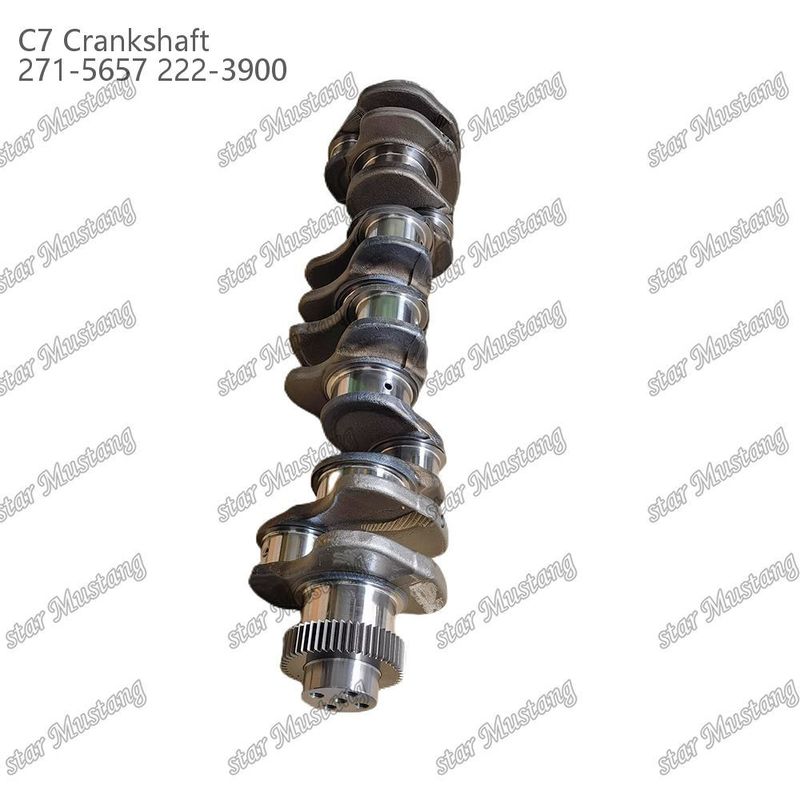 ক্রেঙ্কশ্যাফ্ট C7 271-5657 222-3900 Caterpillar ডিজেল ইঞ্জিন মেরামতের জন্য কাঠের ইস্পাত