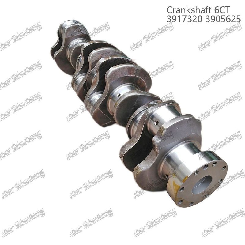 ক্র্যাঙ্কশ্যাফ্ট 6CT 3917320 3905625 কামিন্স ডিজেল ইঞ্জিন মেরামতের জন্য গিয়ার সহ ছাঁটাই করা ইস্পাত