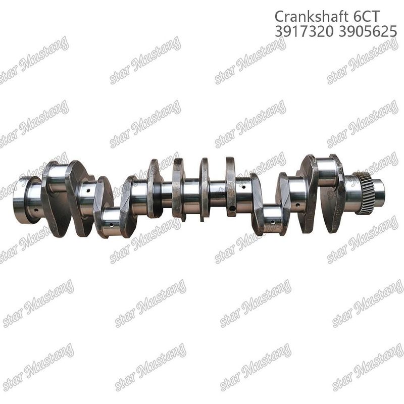 ক্র্যাঙ্কশ্যাফ্ট 6CT 3917320 3905625 কামিন্স ডিজেল ইঞ্জিন মেরামতের জন্য গিয়ার সহ ছাঁটাই করা ইস্পাত