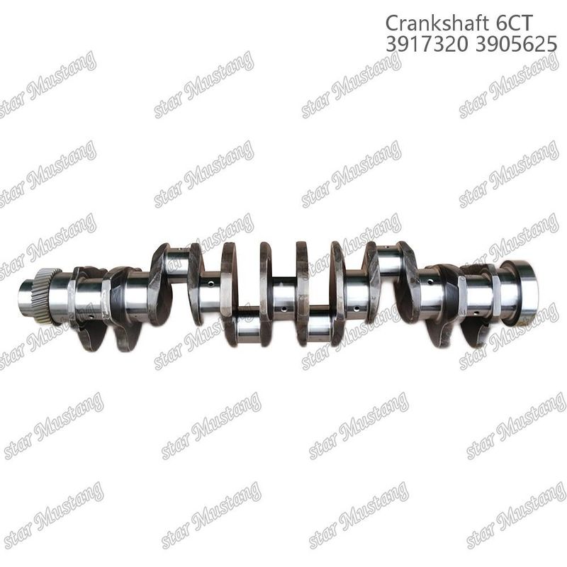 ক্র্যাঙ্কশ্যাফ্ট 6CT 3917320 3905625 কামিন্স ডিজেল ইঞ্জিন মেরামতের জন্য গিয়ার সহ ছাঁটাই করা ইস্পাত