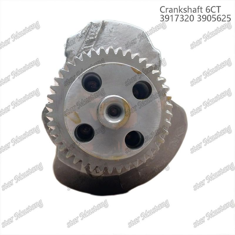ক্র্যাঙ্কশ্যাফ্ট 6CT 3917320 3905625 কামিন্স ডিজেল ইঞ্জিন মেরামতের জন্য গিয়ার সহ ছাঁটাই করা ইস্পাত