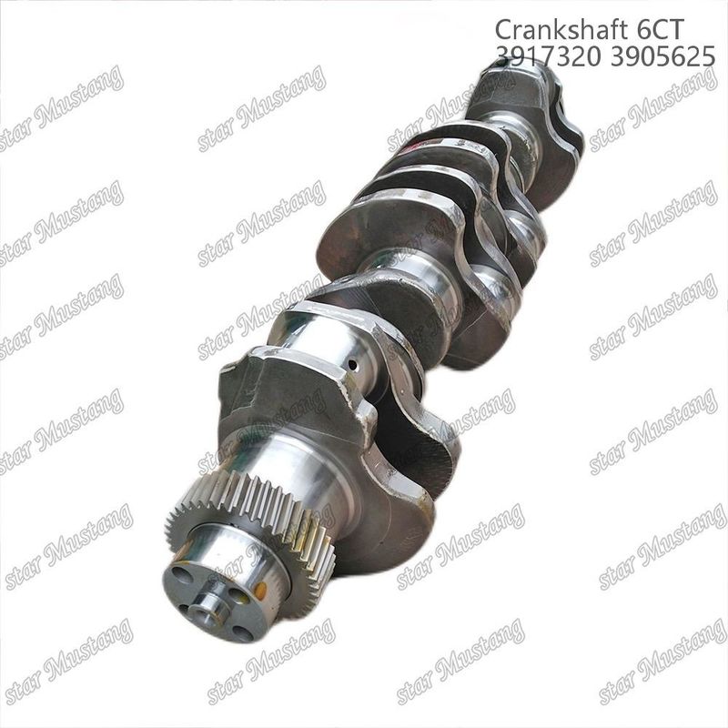 ক্র্যাঙ্কশ্যাফ্ট 6CT 3917320 3905625 কামিন্স ডিজেল ইঞ্জিন মেরামতের জন্য গিয়ার সহ ছাঁটাই করা ইস্পাত