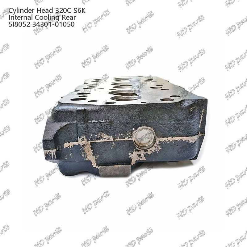 সিলিন্ডার হেড 320C S6K অভ্যন্তরীণ শীতল পিছন 5I8052 34301-01050 Mitsubishi ইঞ্জিন খুচরা যন্ত্রাংশ জন্য