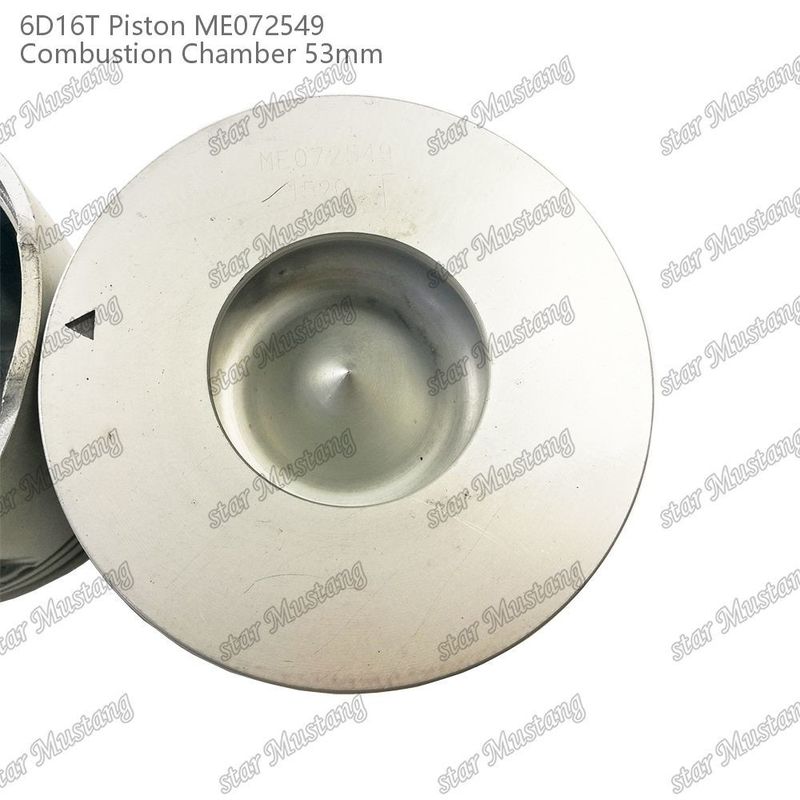 6D16T-24V ইঞ্জিন পিস্টন চেম্বার আকার 53mm 3kx2.5x4mm পিন হোল 38mm ME072549 Mitsubishi ইঞ্জিন খুচরা যন্ত্রাংশ জন্য