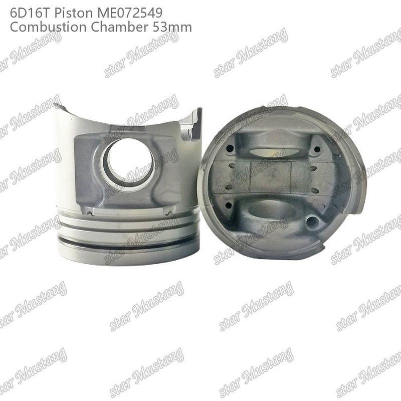 6D16T-24V ইঞ্জিন পিস্টন চেম্বার আকার 53mm 3kx2.5x4mm পিন হোল 38mm ME072549 Mitsubishi ইঞ্জিন খুচরা যন্ত্রাংশ জন্য