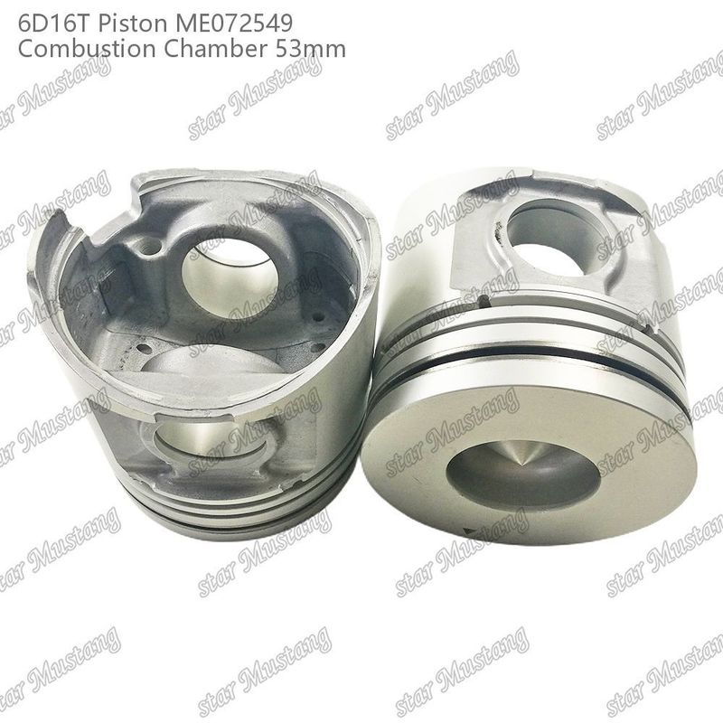 6D16T-24V ইঞ্জিন পিস্টন চেম্বার আকার 53mm 3kx2.5x4mm পিন হোল 38mm ME072549 Mitsubishi ইঞ্জিন খুচরা যন্ত্রাংশ জন্য