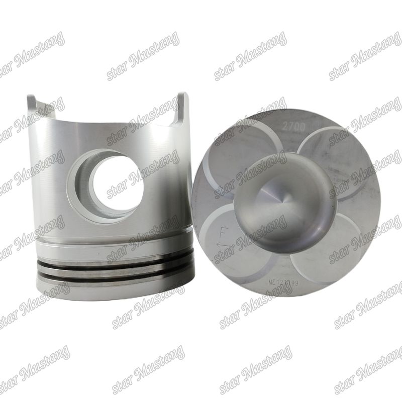 6D40 ইঞ্জিন পিস্টন চেম্বার আকার 72mm ME121199 ME121778 Mitsubishi ইঞ্জিন খুচরা যন্ত্রাংশ জন্য