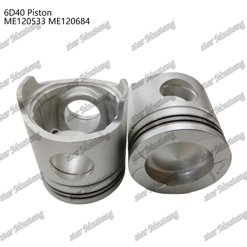 6D40 ইঞ্জিন পিস্টন চেম্বার আকার 90mm ME120533 ME120684 Mitsubishi ইঞ্জিন খুচরা যন্ত্রাংশ জন্য