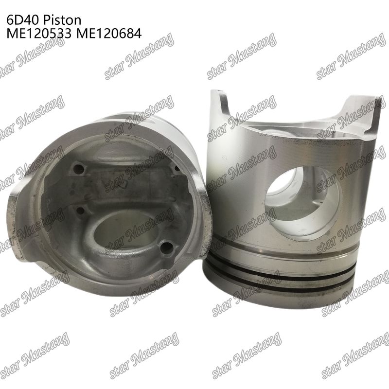 6D40 ইঞ্জিন পিস্টন চেম্বার আকার 90mm ME120533 ME120684 Mitsubishi ইঞ্জিন খুচরা যন্ত্রাংশ জন্য