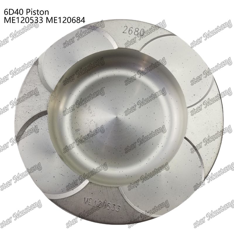 6D40 ইঞ্জিন পিস্টন চেম্বার আকার 90mm ME120533 ME120684 Mitsubishi ইঞ্জিন খুচরা যন্ত্রাংশ জন্য
