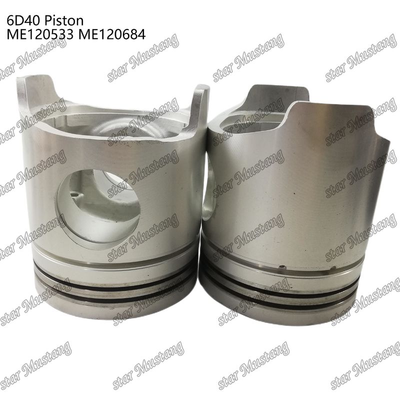 6D40 ইঞ্জিন পিস্টন চেম্বার আকার 90mm ME120533 ME120684 Mitsubishi ইঞ্জিন খুচরা যন্ত্রাংশ জন্য