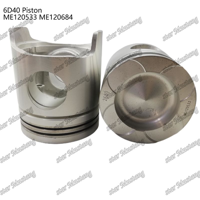 6D40 ইঞ্জিন পিস্টন চেম্বার আকার 90mm ME120533 ME120684 Mitsubishi ইঞ্জিন খুচরা যন্ত্রাংশ জন্য