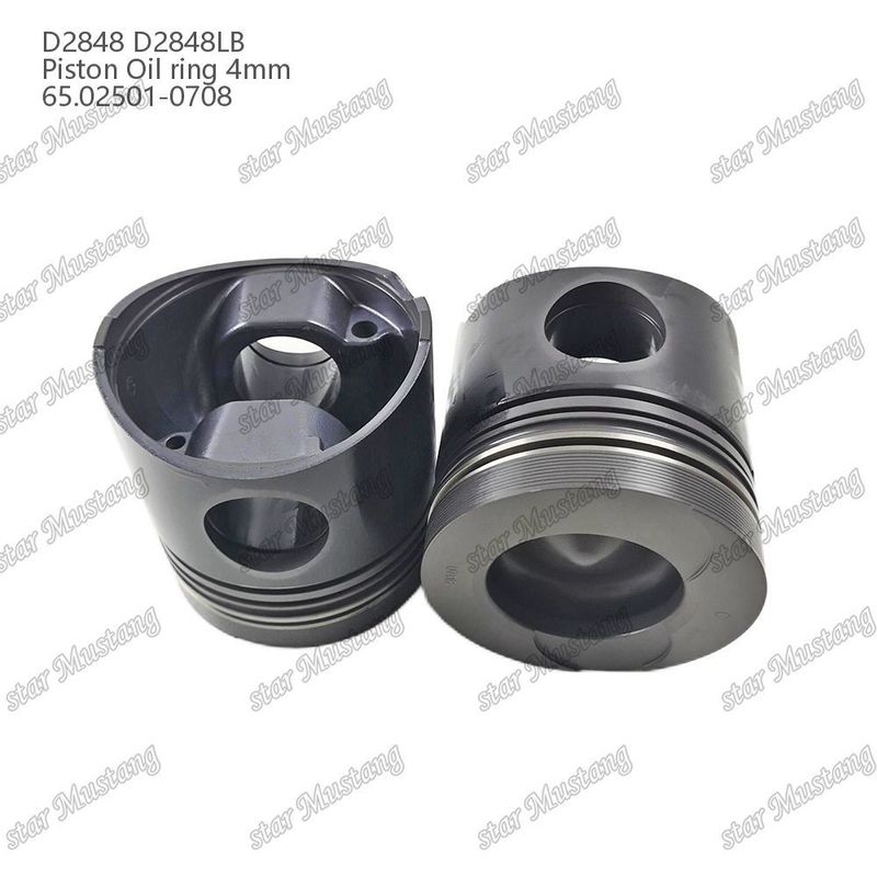 পিস্টন D2848 D2848LB তেল রিং 4 মিমি 65.02501-0708 Doosan ডিজেল ইঞ্জিন মেরামত অংশ জন্য