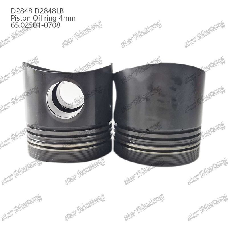 পিস্টন D2848 D2848LB তেল রিং 4 মিমি 65.02501-0708 Doosan ডিজেল ইঞ্জিন মেরামত অংশ জন্য