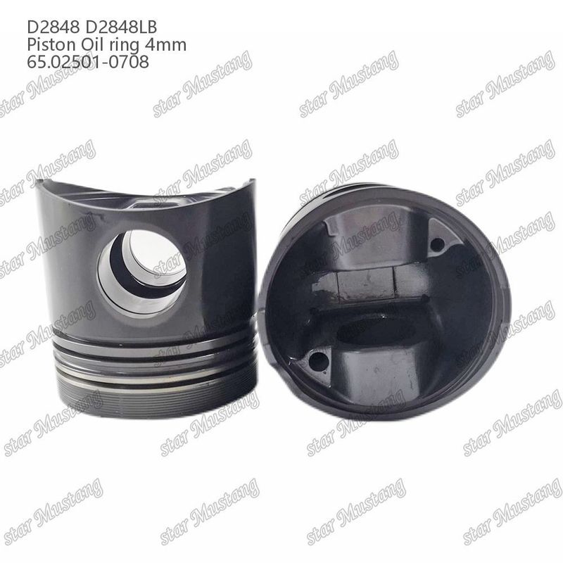 পিস্টন D2848 D2848LB তেল রিং 4 মিমি 65.02501-0708 Doosan ডিজেল ইঞ্জিন মেরামত অংশ জন্য
