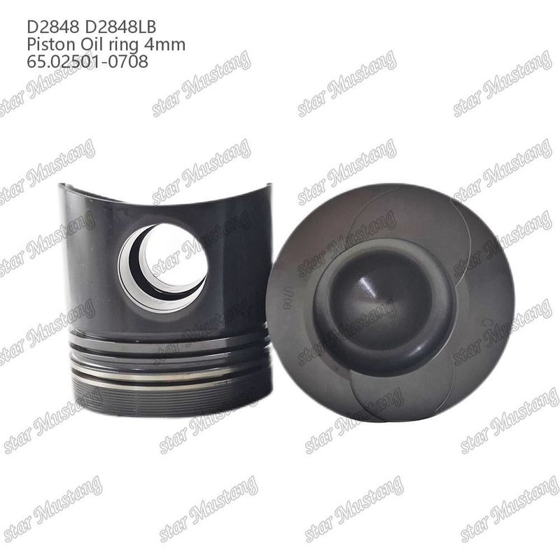 পিস্টন D2848 D2848LB তেল রিং 4 মিমি 65.02501-0708 Doosan ডিজেল ইঞ্জিন মেরামত অংশ জন্য