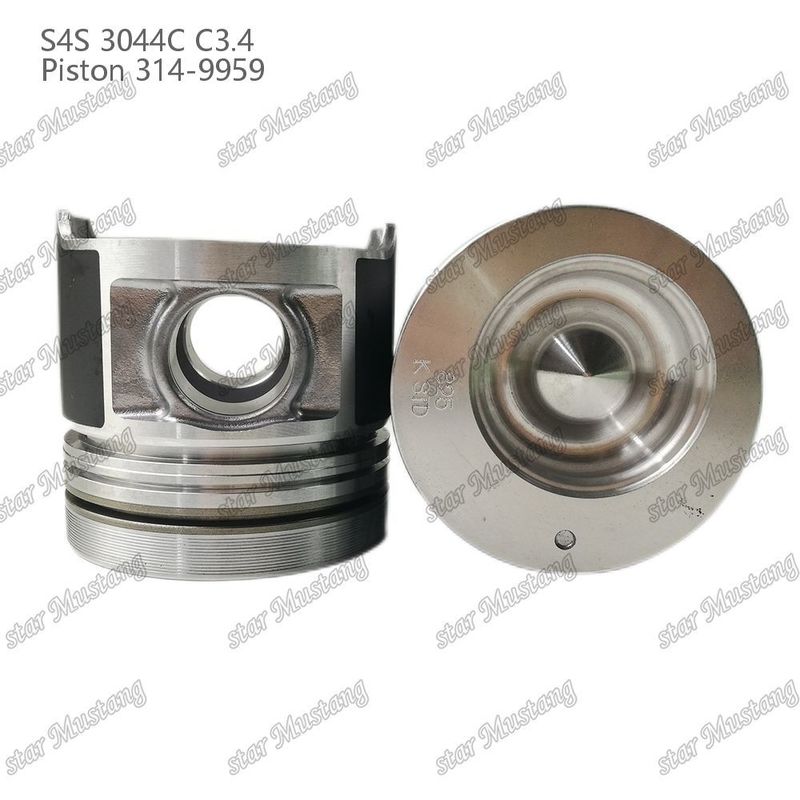 S4S 3044C C3.4 825 ইঞ্জিন পিস্টন আলফিন চেম্বার আকার 53mm 60mm তেল রিং 4mm 314-9959 Mitsubishi ইঞ্জিন খুচরা যন্ত্রাংশ জন্য