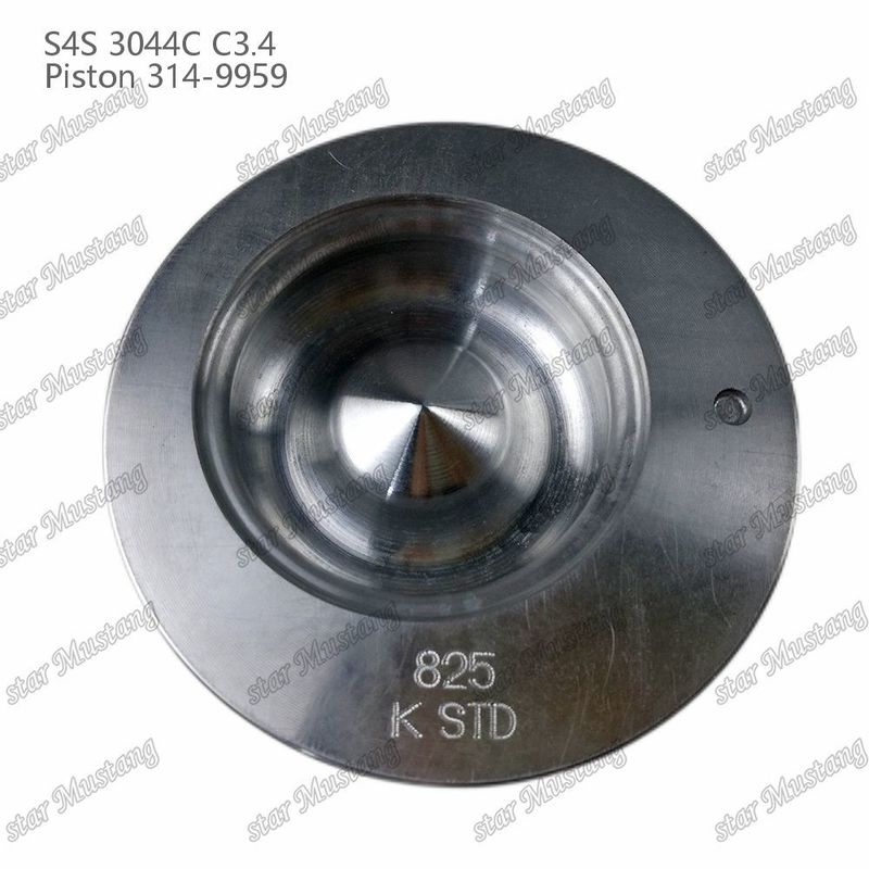 S4S 3044C C3.4 825 ইঞ্জিন পিস্টন আলফিন চেম্বার আকার 53mm 60mm তেল রিং 4mm 314-9959 Mitsubishi ইঞ্জিন খুচরা যন্ত্রাংশ জন্য