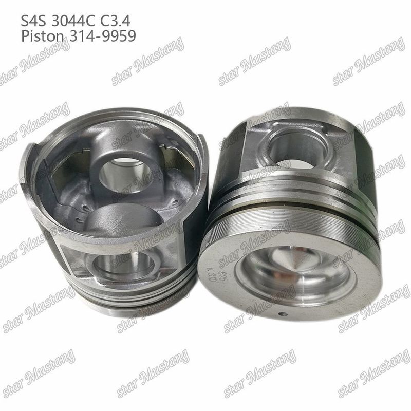 S4S 3044C C3.4 825 ইঞ্জিন পিস্টন আলফিন চেম্বার আকার 53mm 60mm তেল রিং 4mm 314-9959 Mitsubishi ইঞ্জিন খুচরা যন্ত্রাংশ জন্য