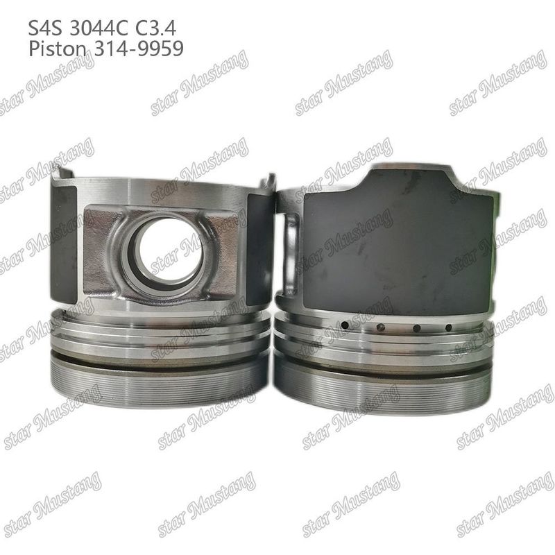 S4S 3044C C3.4 825 ইঞ্জিন পিস্টন আলফিন চেম্বার আকার 53mm 60mm তেল রিং 4mm 314-9959 Mitsubishi ইঞ্জিন খুচরা যন্ত্রাংশ জন্য