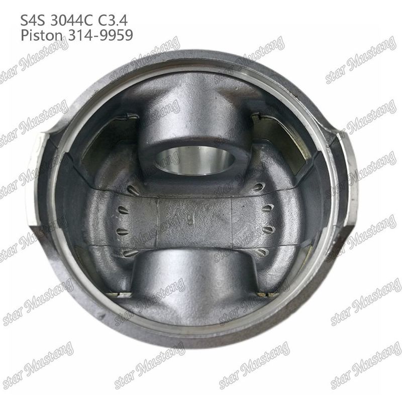 S4S 3044C C3.4 825 ইঞ্জিন পিস্টন আলফিন চেম্বার আকার 53mm 60mm তেল রিং 4mm 314-9959 Mitsubishi ইঞ্জিন খুচরা যন্ত্রাংশ জন্য