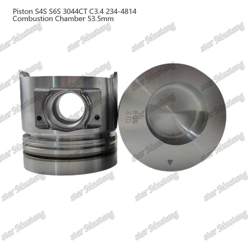 S4S S6S 3044CT C3.4 ইঞ্জিন পিস্টন আলফাইন চেম্বার আকার 53.5mm তেল রিং 4.5mm 234-4814 Mitsubishi ইঞ্জিন খুচরা যন্ত্রাংশ জন্য