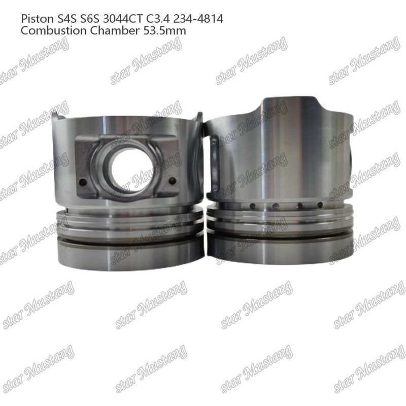 S4S S6S 3044CT C3.4 ইঞ্জিন পিস্টন আলফাইন চেম্বার আকার 53.5mm তেল রিং 4.5mm 234-4814 Mitsubishi ইঞ্জিন খুচরা যন্ত্রাংশ জন্য