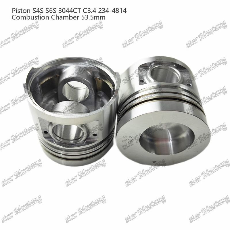 S4S S6S 3044CT C3.4 ইঞ্জিন পিস্টন আলফাইন চেম্বার আকার 53.5mm তেল রিং 4.5mm 234-4814 Mitsubishi ইঞ্জিন খুচরা যন্ত্রাংশ জন্য