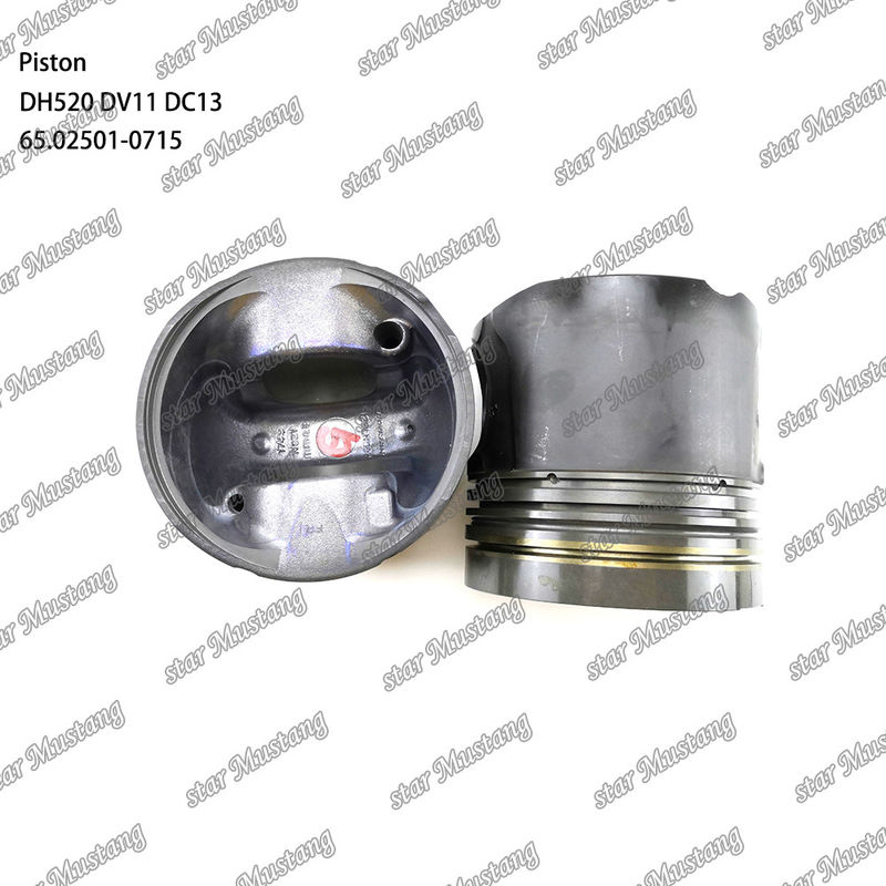 পিস্টন DH520 DV11 DC13 65.02501-0715 Doosan ডিজেল ইঞ্জিন মেরামত অংশ জন্য