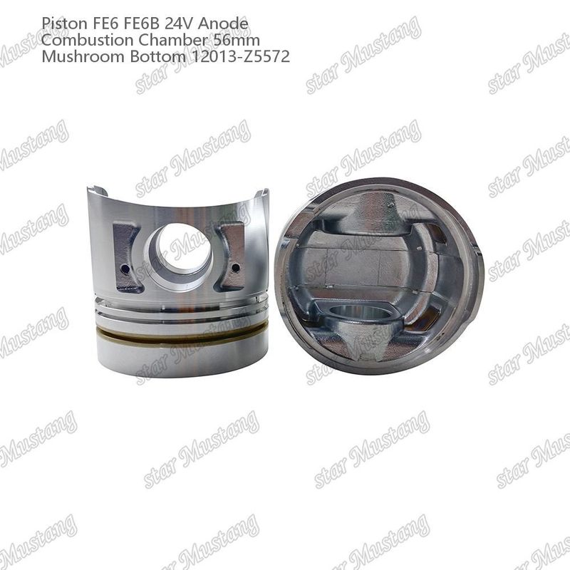 FE6 FE6B ইঞ্জিন পিস্টন 24V চেম্বার আকার 56mm 2.5x2x4mm 12013-Z5572 নিসান ইঞ্জিন খুচরা যন্ত্রাংশের জন্য