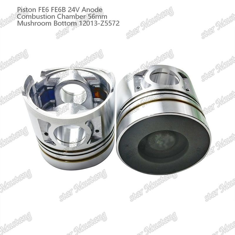 FE6 FE6B ইঞ্জিন পিস্টন 24V চেম্বার আকার 56mm 2.5x2x4mm 12013-Z5572 নিসান ইঞ্জিন খুচরা যন্ত্রাংশের জন্য