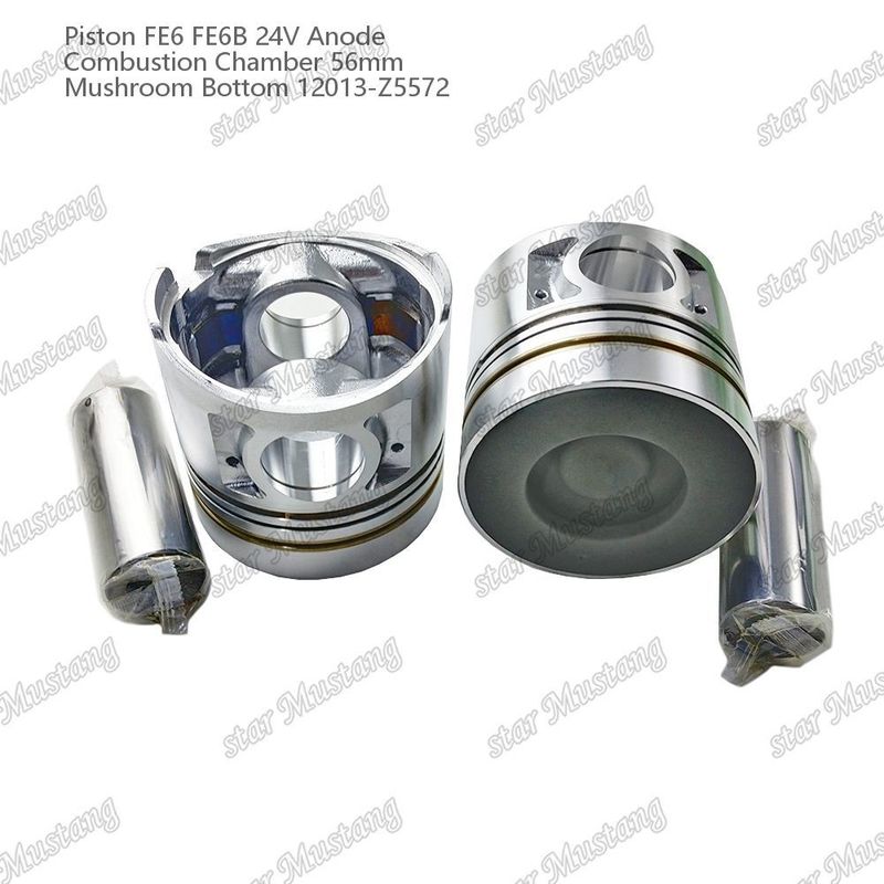 FE6 FE6B ইঞ্জিন পিস্টন 24V চেম্বার আকার 56mm 2.5x2x4mm 12013-Z5572 নিসান ইঞ্জিন খুচরা যন্ত্রাংশের জন্য