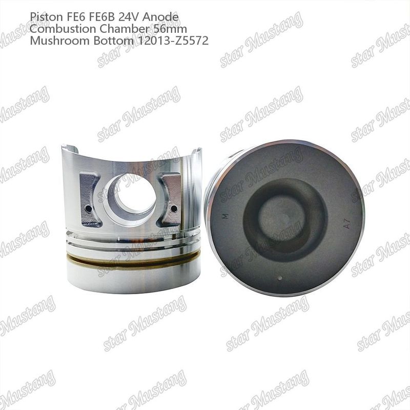 FE6 FE6B ইঞ্জিন পিস্টন 24V চেম্বার আকার 56mm 2.5x2x4mm 12013-Z5572 নিসান ইঞ্জিন খুচরা যন্ত্রাংশের জন্য