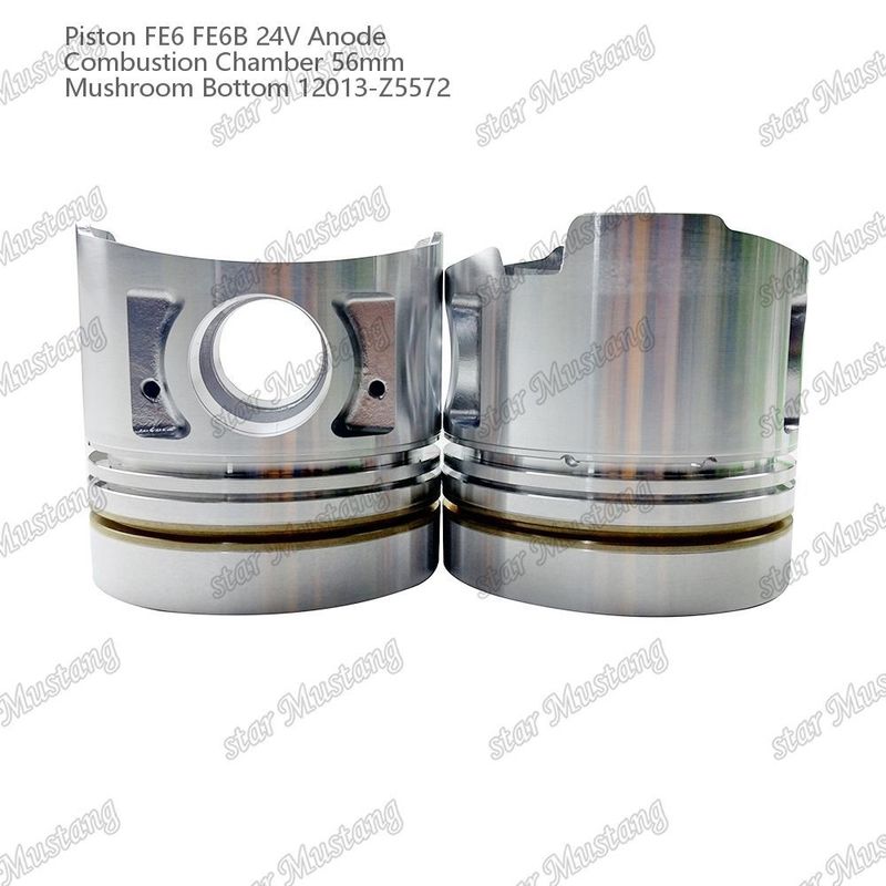 FE6 FE6B ইঞ্জিন পিস্টন 24V চেম্বার আকার 56mm 2.5x2x4mm 12013-Z5572 নিসান ইঞ্জিন খুচরা যন্ত্রাংশের জন্য