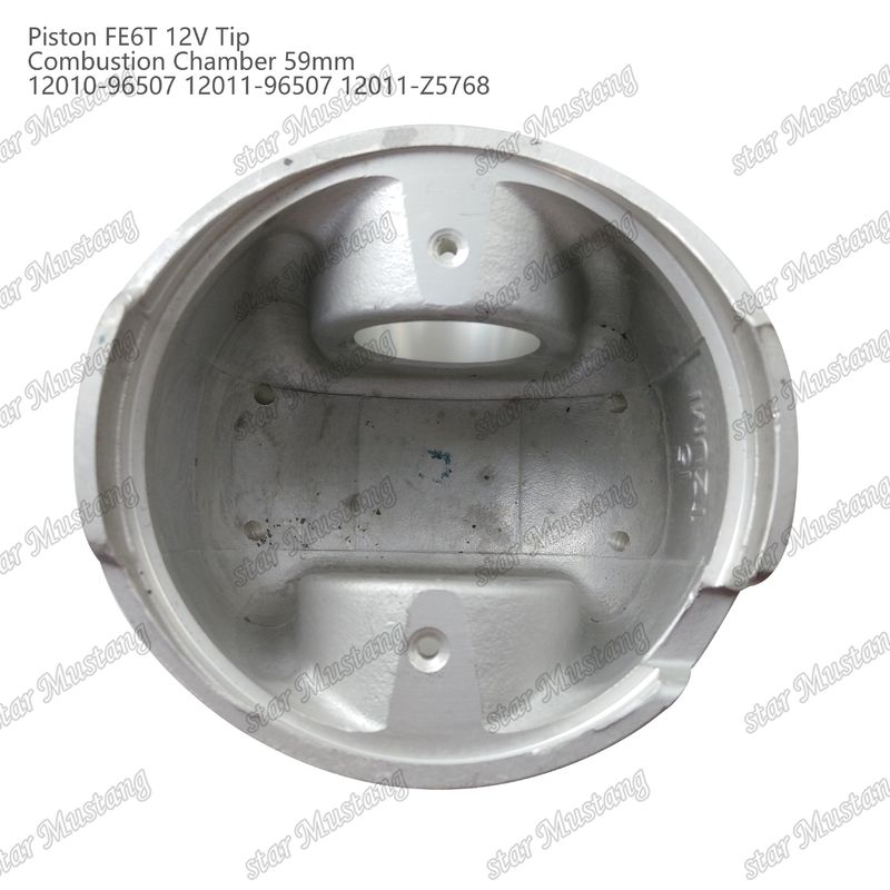 FE6T ইঞ্জিন পিস্টন 12V চেম্বার আকার 59mm 3x2x4mm 12010-96507 12011-96507 12011-Z5768 নিসান ইঞ্জিনের খুচরা যন্ত্রাংশের জন্য