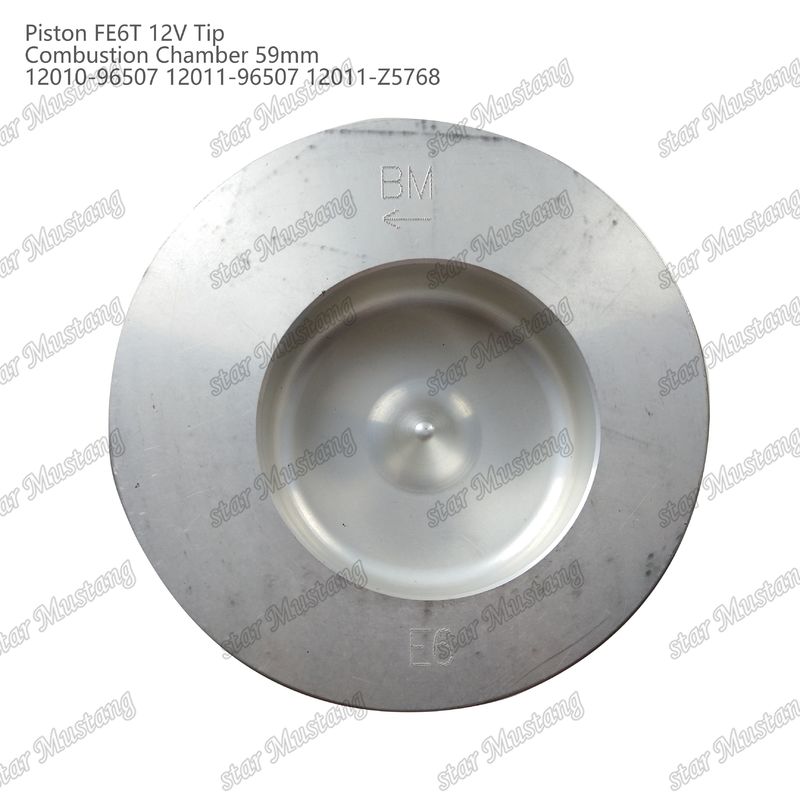 FE6T ইঞ্জিন পিস্টন 12V চেম্বার আকার 59mm 3x2x4mm 12010-96507 12011-96507 12011-Z5768 নিসান ইঞ্জিনের খুচরা যন্ত্রাংশের জন্য