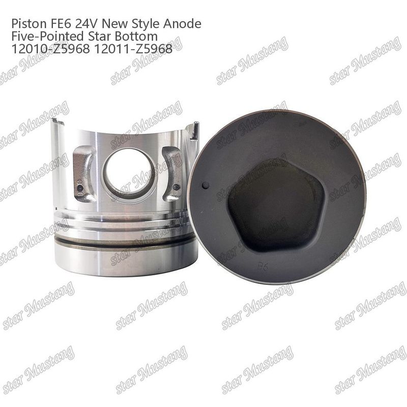 FE6T ইঞ্জিন পিস্টন 24V নতুন প্রকার 2.5x2x4mm 12011-Z5776 12011-Z5506 12011-Z5968 নিসান ইঞ্জিনের খুচরা যন্ত্রাংশের জন্য
