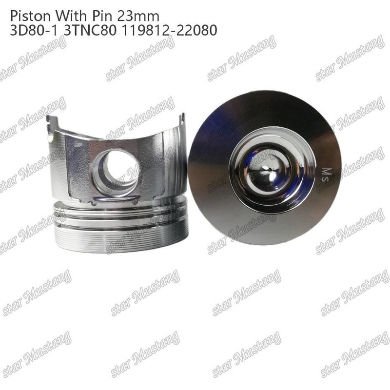পিস্টন 3D80-1 3TNC80 পিন সাইজ 23mm 119812-22080 Yanmar ডিজেল ইঞ্জিন মেরামত অংশ জন্য