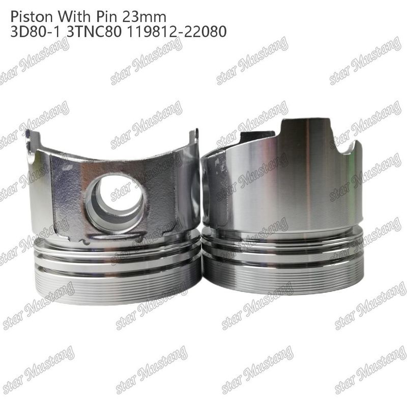 পিস্টন 3D80-1 3TNC80 পিন সাইজ 23mm 119812-22080 Yanmar ডিজেল ইঞ্জিন মেরামত অংশ জন্য