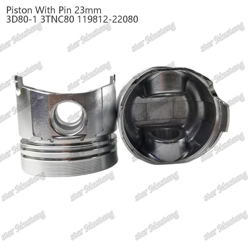 পিস্টন 3D80-1 3TNC80 পিন সাইজ 23mm 119812-22080 Yanmar ডিজেল ইঞ্জিন মেরামত অংশ জন্য